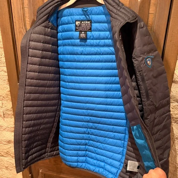 Kuhl spyfire Charcoal Puffer Jacket for Men, size L - Picture 5 of 6